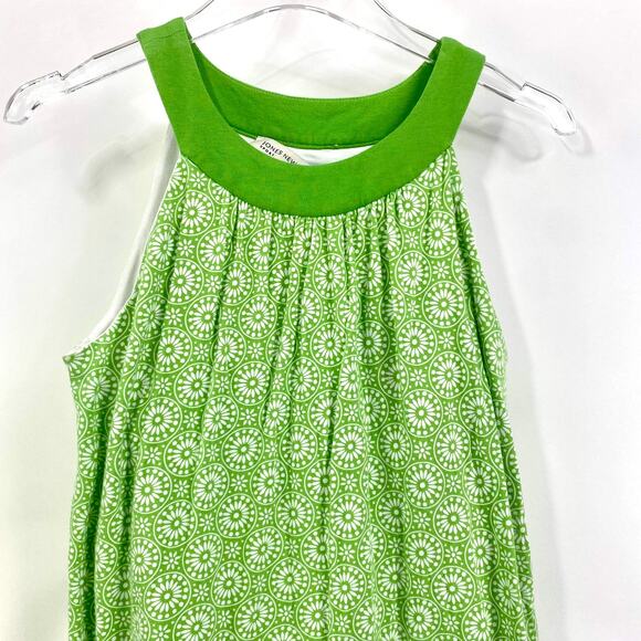 00s JONES NEW YORK SPORT Vintage Green Sleeveless Halter Medallion Print Top - Picture 6 of 9